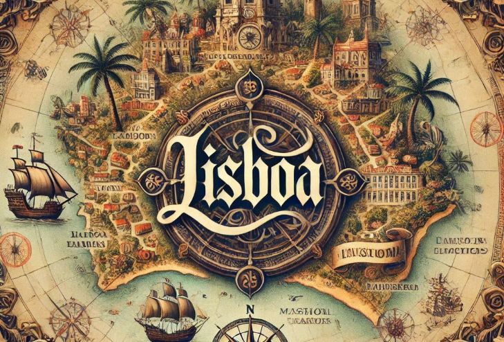 Ilustração artística de Lisboa